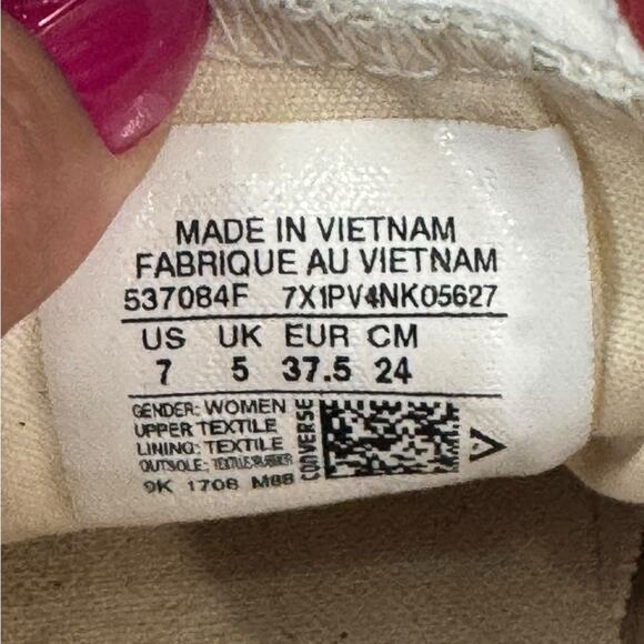 Converse Classic White Slip on SHORELINE Sneakers Size 7 - Picture 7 of 10